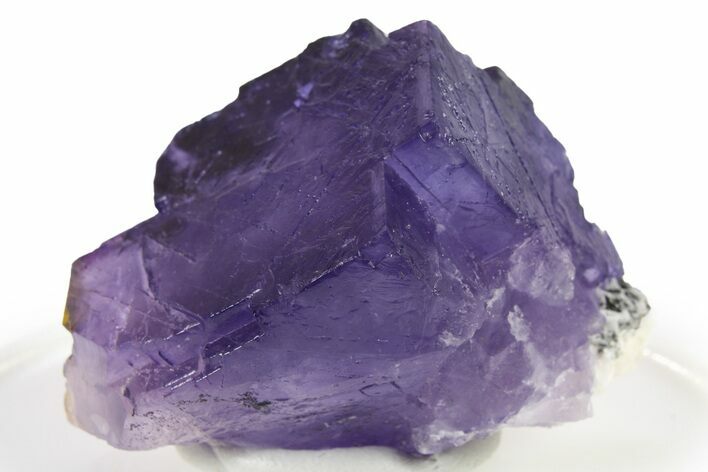 Purple Cubic Fluorite Crystal - Fluorescent Phantoms! #261713